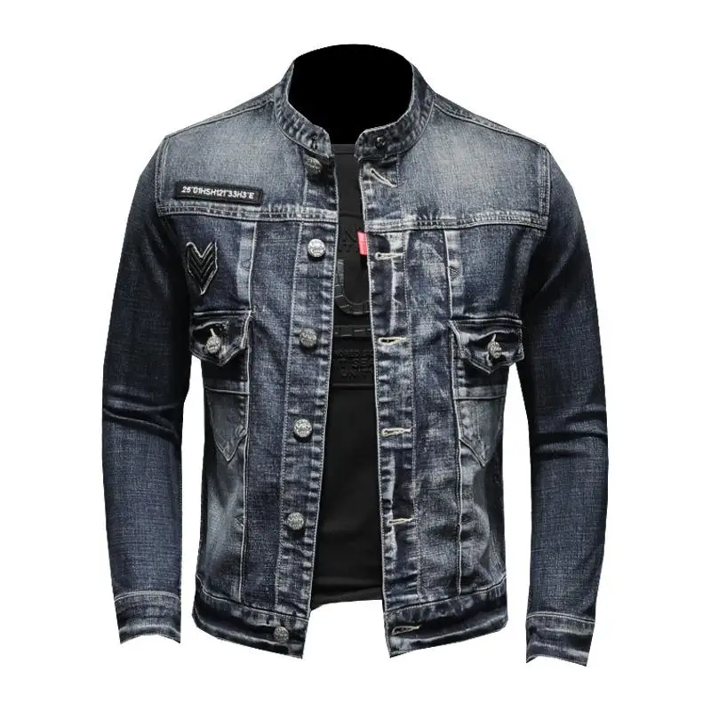 

Factory Direct Sale Biker Jeans Jacket Best Selling Custom Mens Jeans Jacket