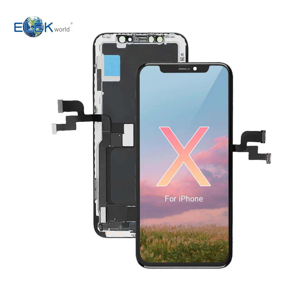 

GX HEX EK Soft Hard OLED TFT Incell LCD OEM OLED For iPhone X Display LCD Touch Screen lcd displays Panel, Black