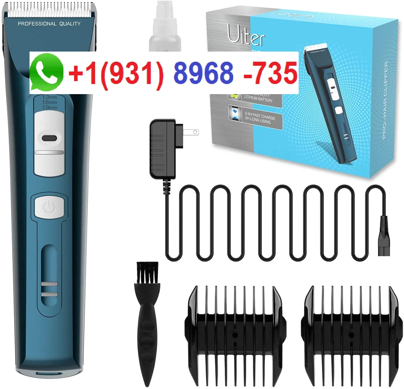 
BUY 50 GET 5 FREE Uiter Clippers for Hair Cutting 5 Hour Long Life Battery Complete Hair Cutting Kit 