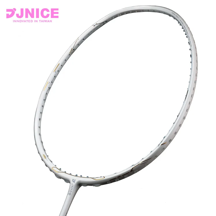 

good quality gripwholesale badminton racket, White