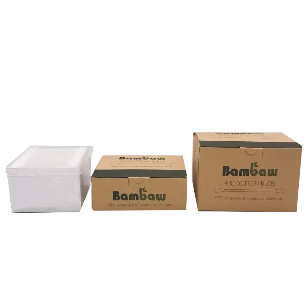 
Private Label Soft Medical 100% Sterilize Bamboo Cotton Swab with Ear Pick 