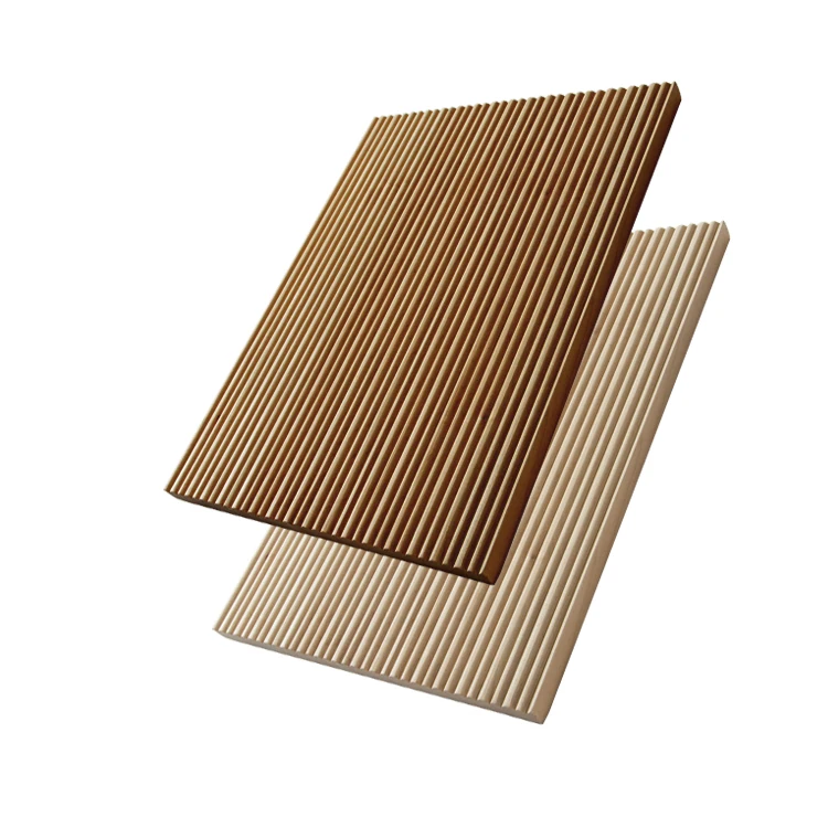 

Slats Exterior Wood Cladding Decorative Wall Panels Solid Wood Board for House Facade Architecture