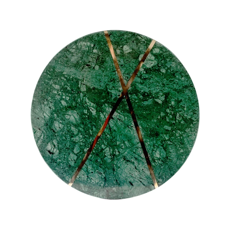 

Natural Green Marble Round Coaster for Tea Cup Drinks