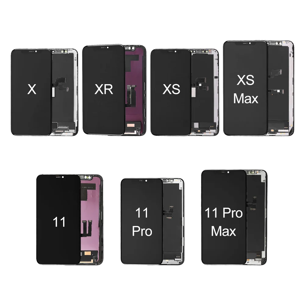 

ZY Incell LCD for iphone, For iphone X XR XS Max 11 Pro Max lcd, Mobilephone lcd display screen replacement, Black