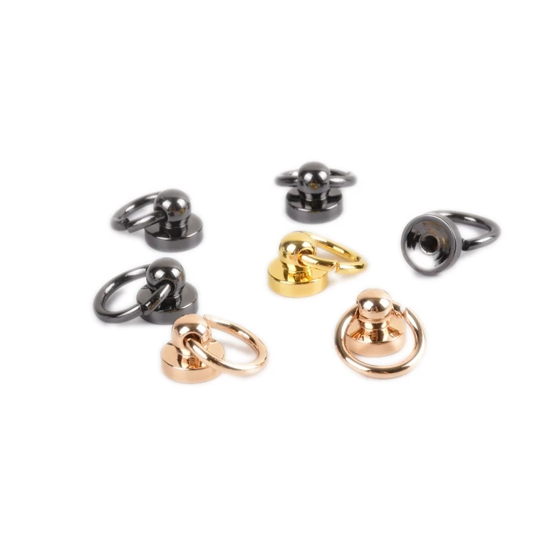 

Karwo Bag Handle Swivel Rivet Screw Handbag Nail Rivets Buckles Decorative Screw Studs Button, Rose gold,rainbow,gold,black,nickel