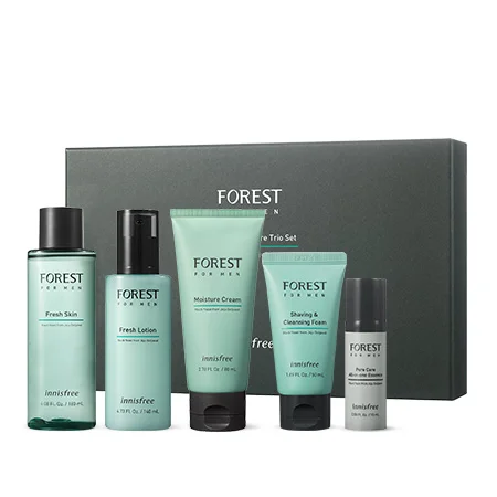 

buy wholesale korean skin care cosmetics private label Innisfree Forest For Men Fresh facial Skincare Set