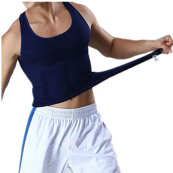 

Fashion Slim Fit Waist Casual Tank Top Polyester Spandex Fitness Shirts