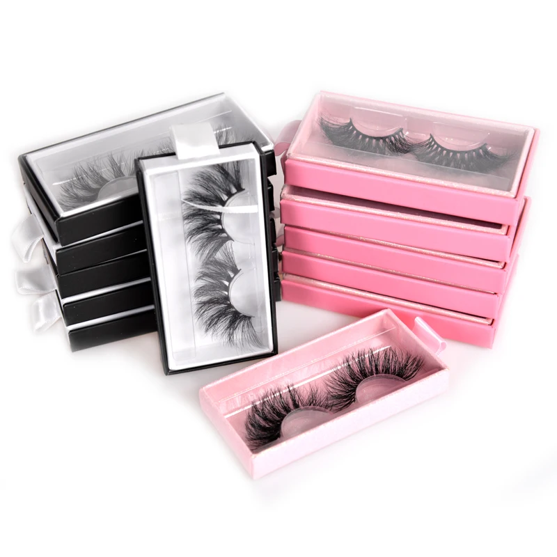 

Private label lash box false 25mm dramatic 3d 100% real mink eyelashes wholesale custom eyelash packaging box, Natural black