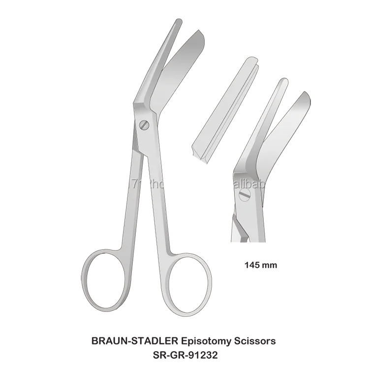 Episiotomy Scissors Made With German Stainless Steel 145mm The Basis Of