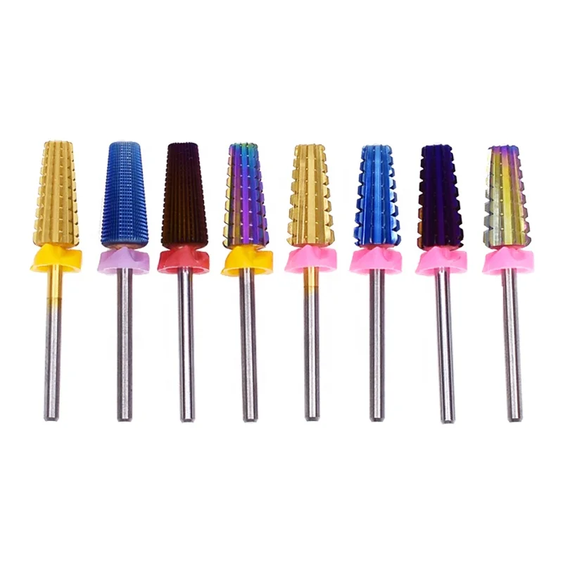 

Wholesale carbide milling tools drill bit nail bit Tungsten carbide mental bit for manicure pedicure, Gold,silver,blue,purple,,titanium,rainbow