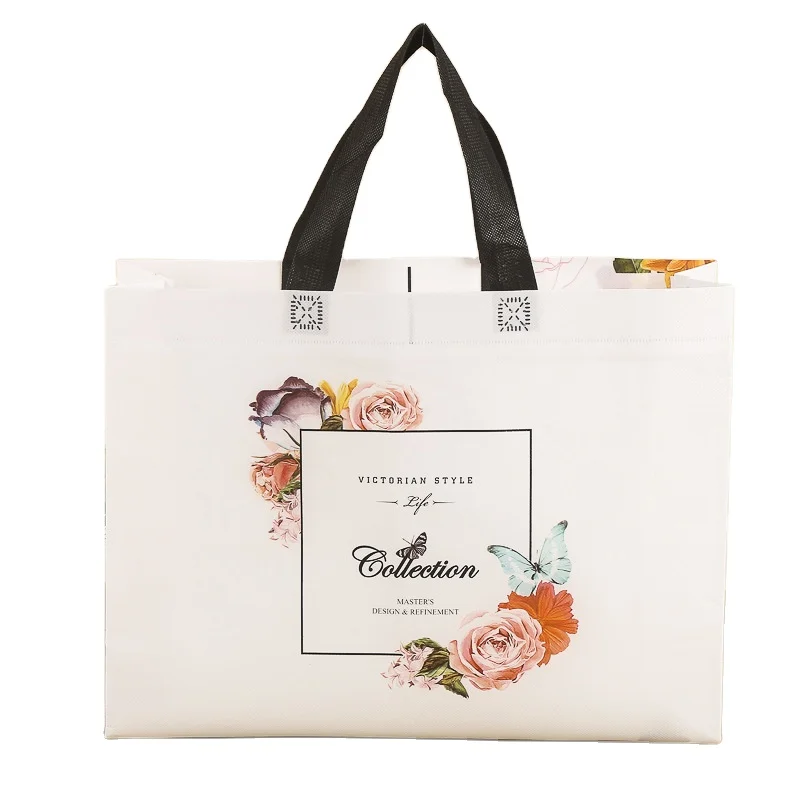 

Wholesale tote bag custom logo shopping bag non-woven cloth bag, Customized color