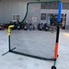 Taiwan made heavy duty L-shaped protective screen frame w/net for pitcher training baseball, pitch practice inside batting cage