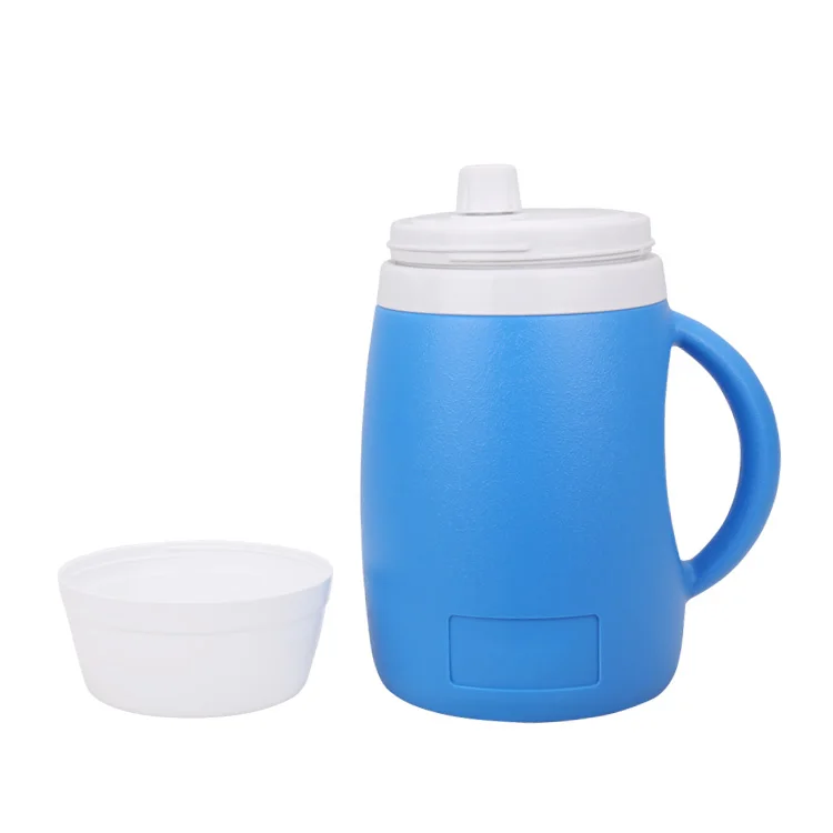 

camping handle party cooling popular sample hiking stylish small wide mouth pu fancy portable cooler jug 2.5l