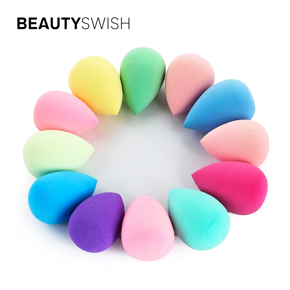 

Wholesale Private Label Latex Free Wedge Small Heart Shape Beauty Sponge Cosmetic Blender Makeup Sponge With Holder, Customized color