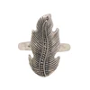 Banana Leaf Silver Ring