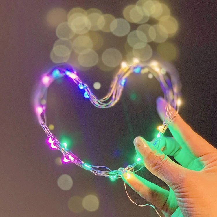 Changing Rice Grain Lamp Net Red Room Layout Decorative Lights Starry LED String Lights 3M Colorful Color Christmas 1-year