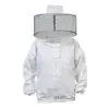 professional White Beekeeping Suit, Jacket, Pull Over, Smock with Self Supporting Veil for Beginner & Commercial Bee Keepers