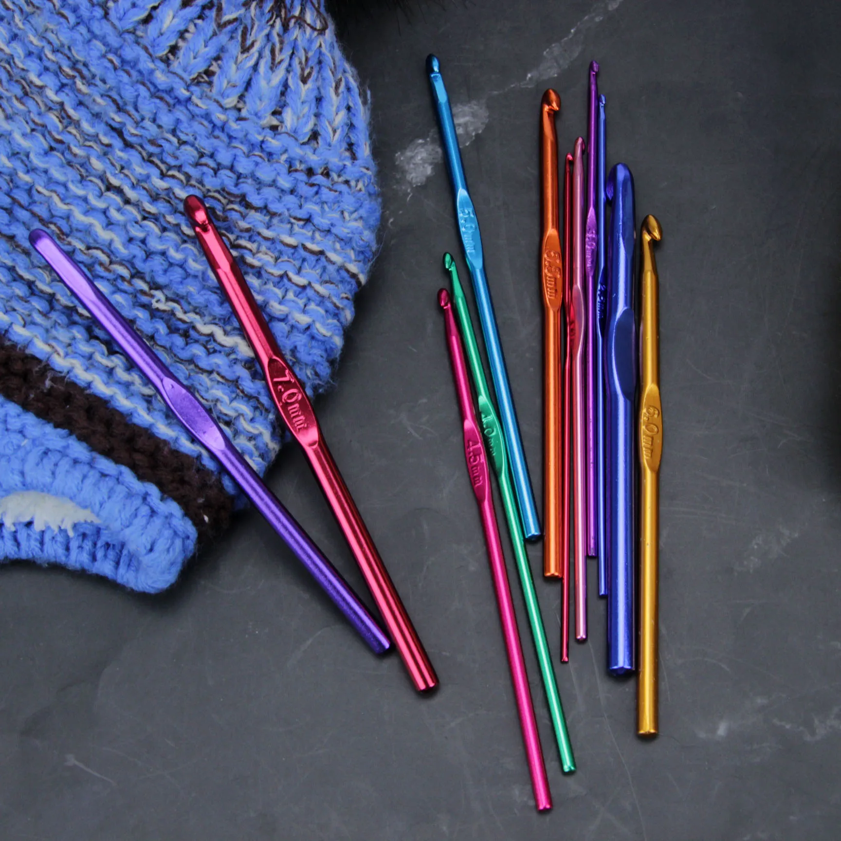 Multicolor Aluminum Crochet Hooks Knitting Needles Buy Crochet Hook