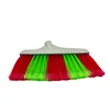 Mixed color household floor cleaning broom with handle