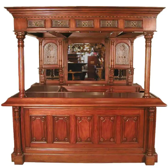 
Lion Pub Bar is the exquisite mahogany bar in a luxurious style bar furniture 
