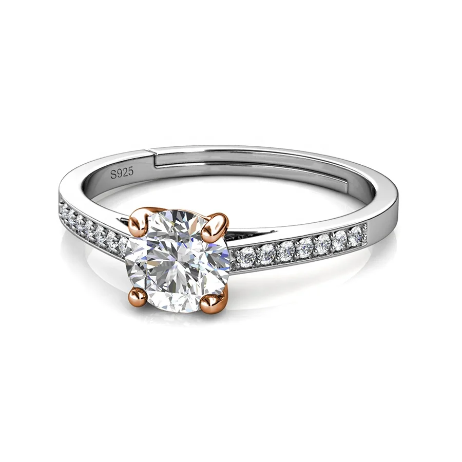

Destiny Jewellery 2021 New Delicate Jewelry 925 Sterling Silver 1 Carat GRA Moissanite Diamond Eternity Ring Wedding Band