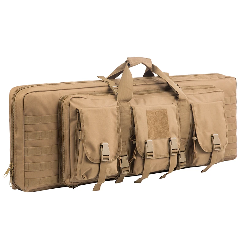 

Heavy Duty 600D Double Carbine Rifle Bag Soft Gun Case Hunting Storage Backpack Gun Bag Case Outdoor Hunting Gun Bag, Od green-gun bag