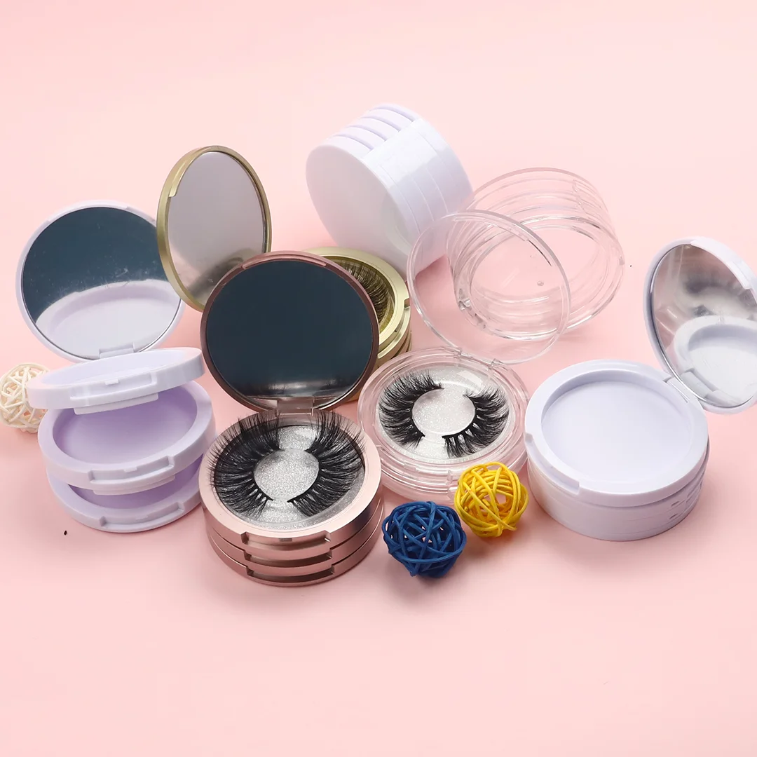 

Wholesale Custom Eyelash Packaging Lash Box Natural False Silk Lashes 3D Vendor 0.02 Eyelash Extensions, Black color