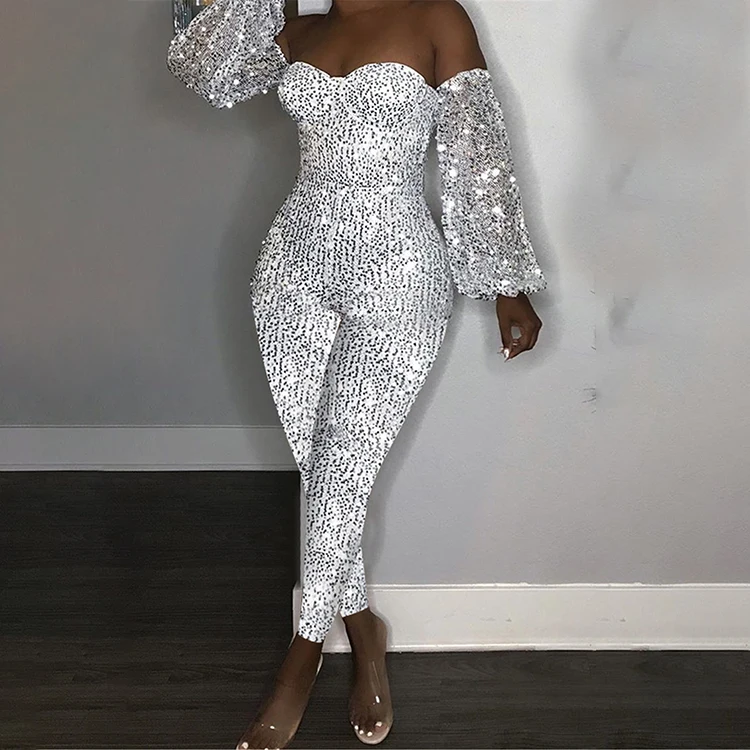 ladies sequin jumpsuit