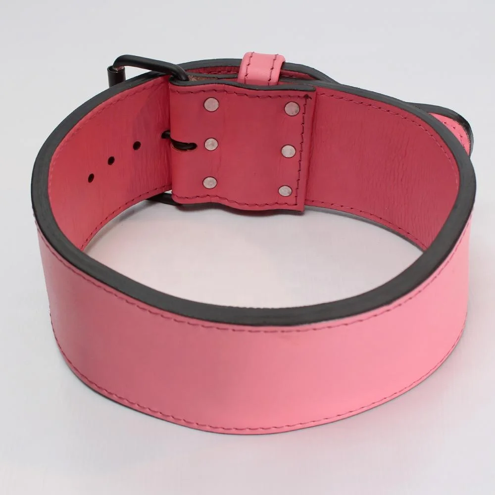 
GENUINE BLACK LEATHER WEIGHTLIFTING BELT OR POWERLIFTING BELT IN SINGLE PRONG STYLE AVAILABLE WITH CUSTOM LOGO FOR GIRLS 
