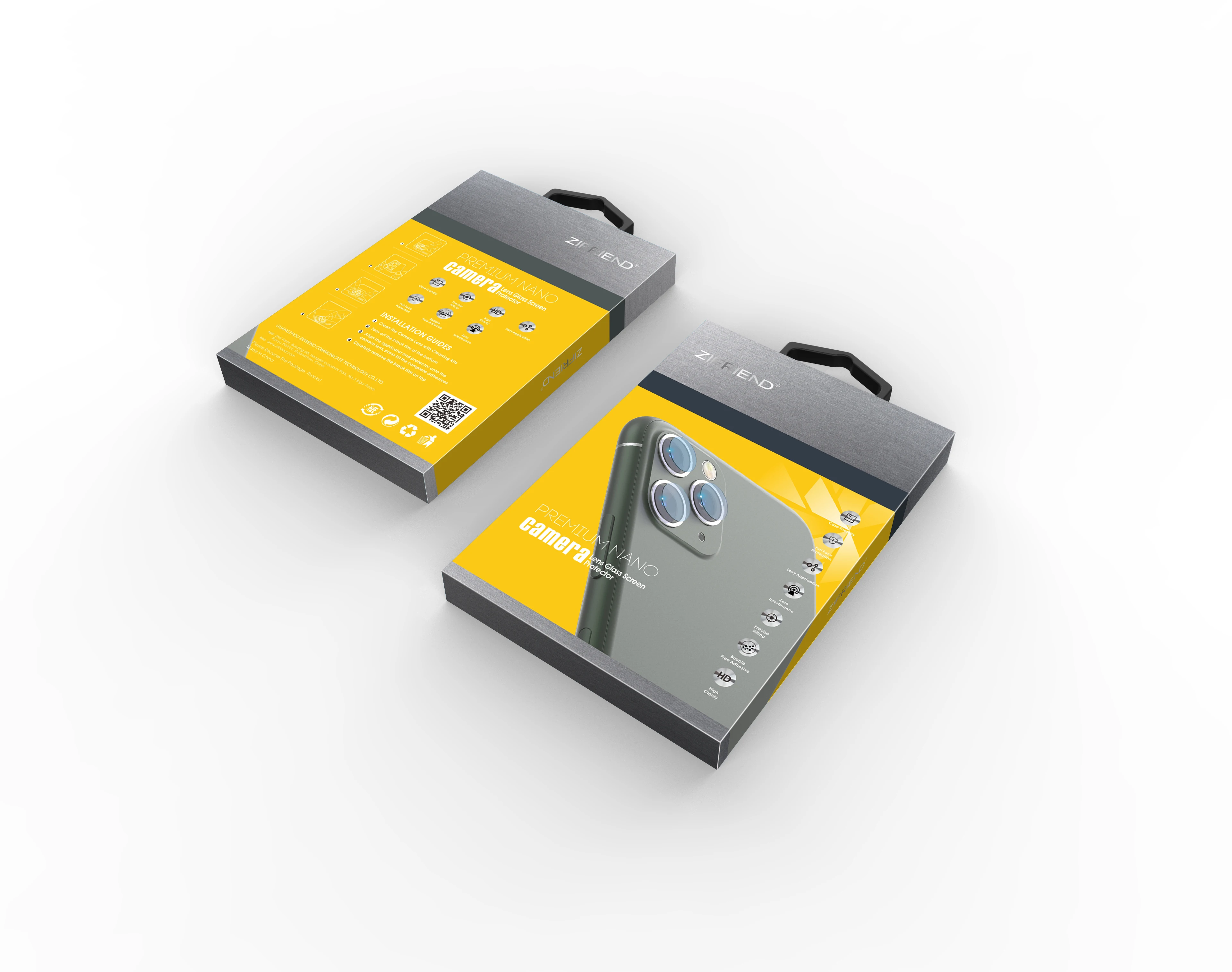 

Smartdevil Anti-scratch Full Coverage Rear Camera Lens Protector For Iphone 12/12 Pro Ultra Hd Tempered Glass Lens Film, Black