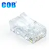 Easy Plug 2row design CAT6 CAT5E RJ45 Thru for network