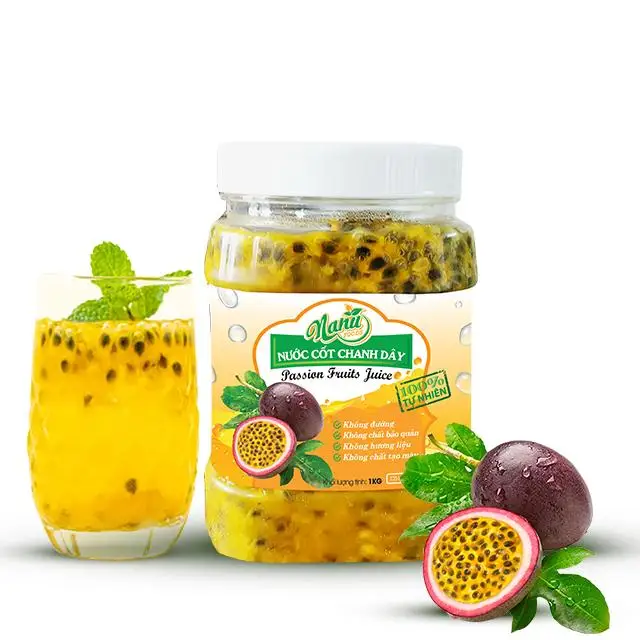 Passion Fruit Juice Pulp Seedless 100 Fresh Bottle 1l Frozen Buy Passion Fruit Juice