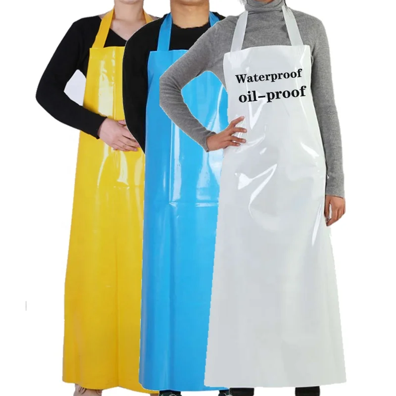 

work aprons kitchen custom aprons printed embroidery logo white cleaning waterproof apron