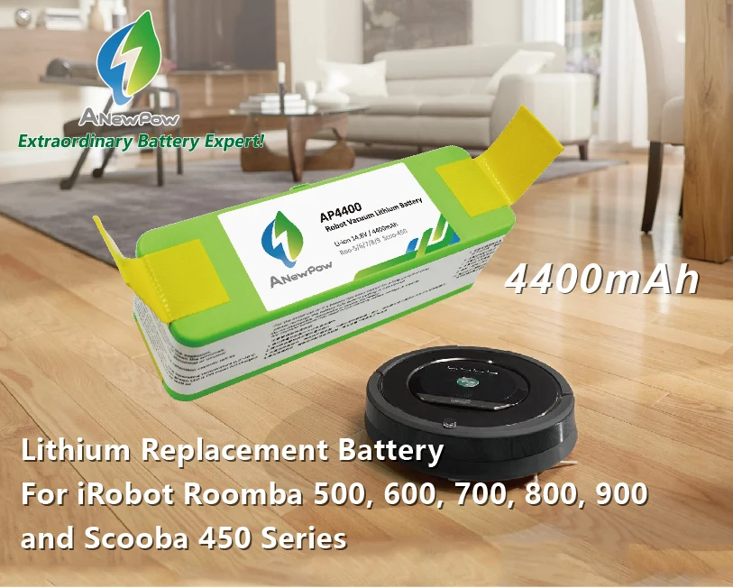 14.8v Irobot Battery 4400mah For Irobot Roomba 500 600 700 800 900 And Scooba 450 Series Buy