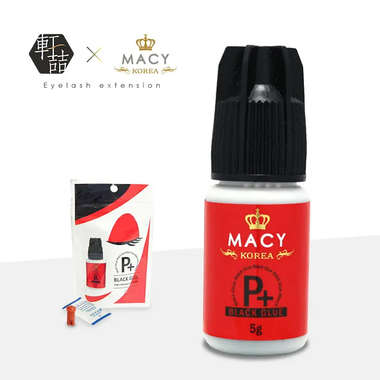 

korea MACY eyelash extension P+ Glue Strong Waterproof Latex Free Eyelash Glue