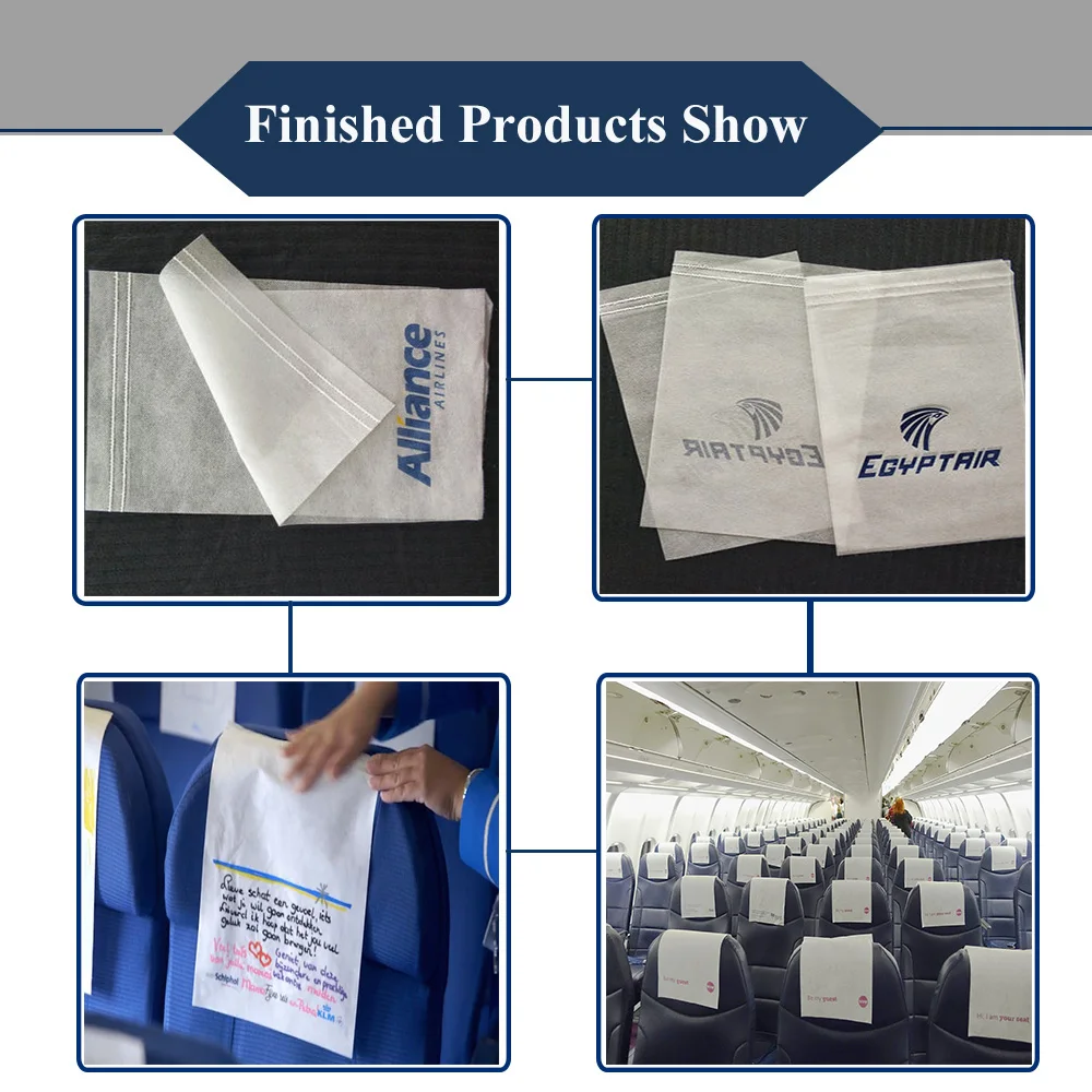 
Disposable Customized Airline Headrest Cover Making Machine 