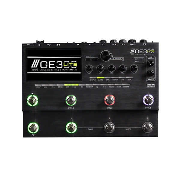

Multi Guitar effects pedal mooer ge300 lite for electric guitarra Stringed Instruments Parts & Accessories, Black