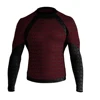 Custom Sublimated two Color Men Rash Guards Fashionable MMA Rash Guards