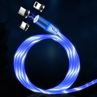 

LED Charging Cable Visible Flowing Light UP USB Charger Cords Compatible for Phone X/8/8