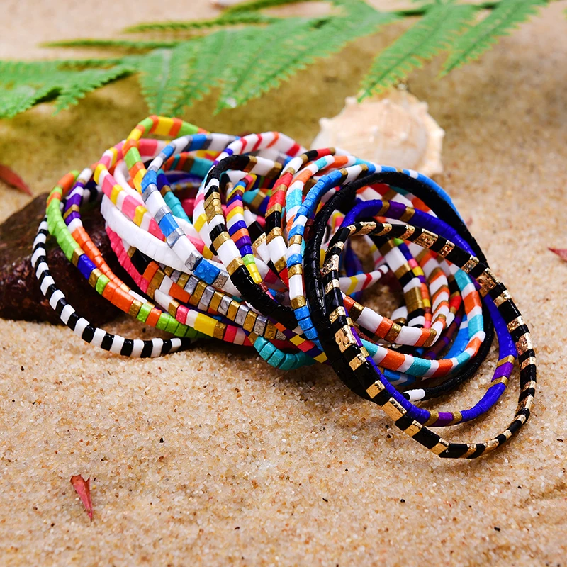 

2020 New Miyuki Bracelets for Women Tila Beads Handmade Stretchy Charm Wrap Friendship Bracelet Pulseras Mujer, Picture