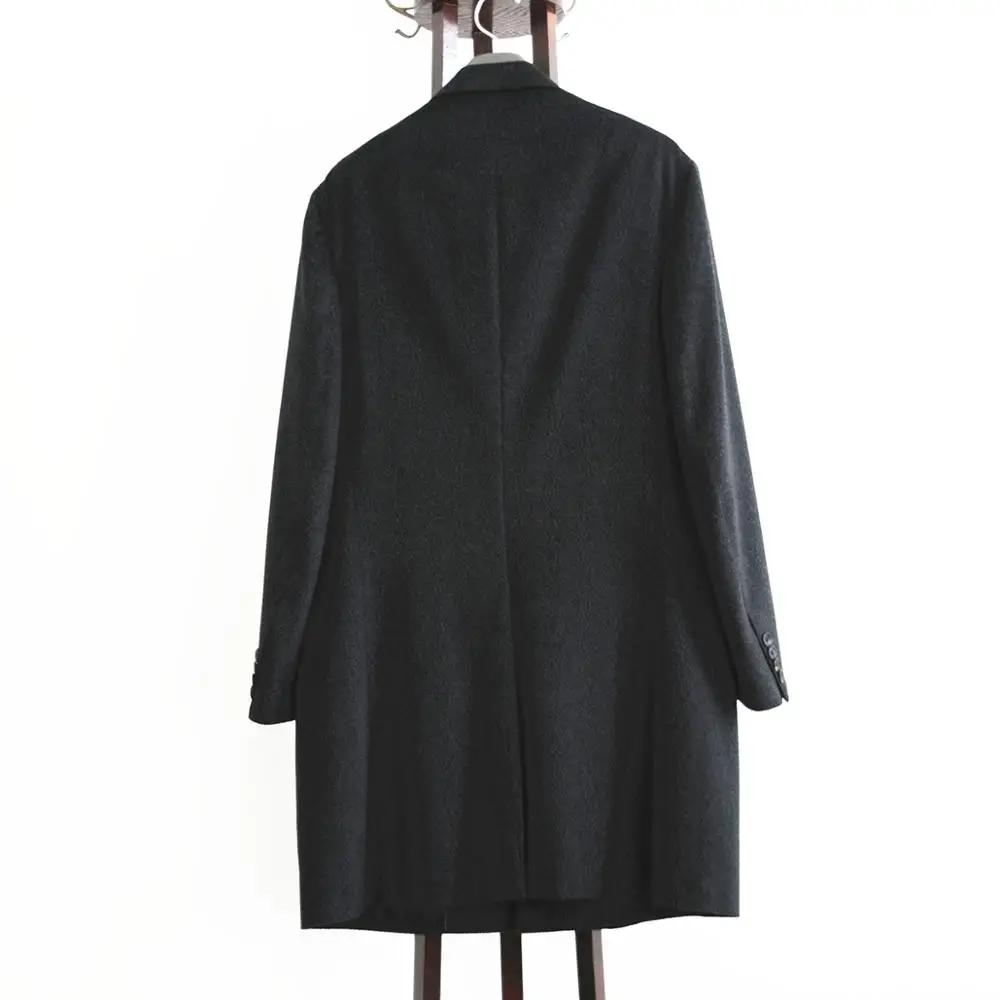 
Factory price cashmere wool long man coat casual overcoat for men 
