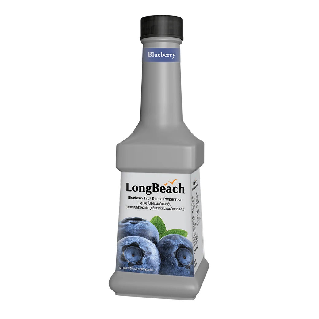 LongBeach Blueberry Puree 900ml.  (RD&OEM Manufacturer in Thailand)