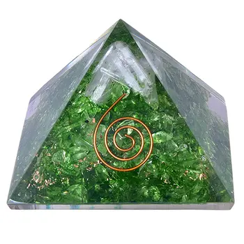 best selling peridot orgone pyramid for positive thinking
