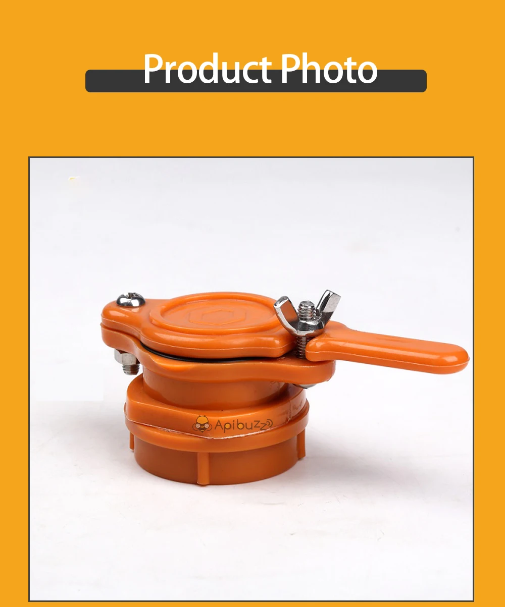 Nylon Honey Flow Gate Valve Tap For Extractors Or Buckets Apiculture