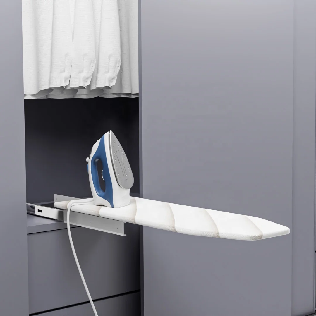 

Cabinet Pull-Out Ironing Board Closet Built-in Foldable 180 degree Rotatable Ironing Board