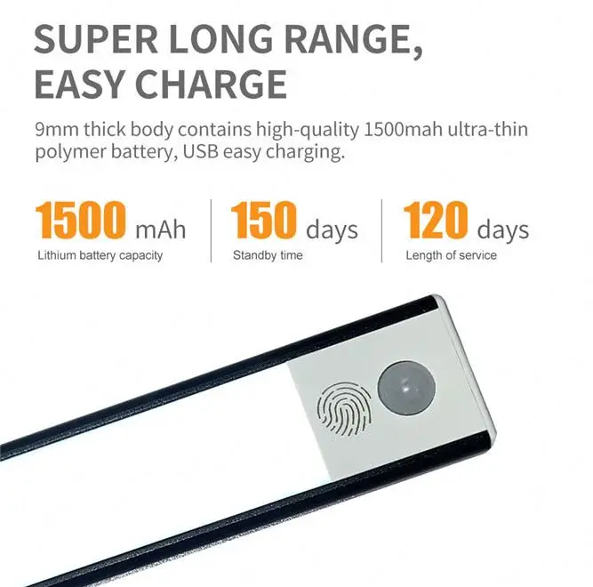 
Hot Sell 2019 Motion Sensor Wardrobe Led Cabinet Tube Light 18W 300mm For Sale 