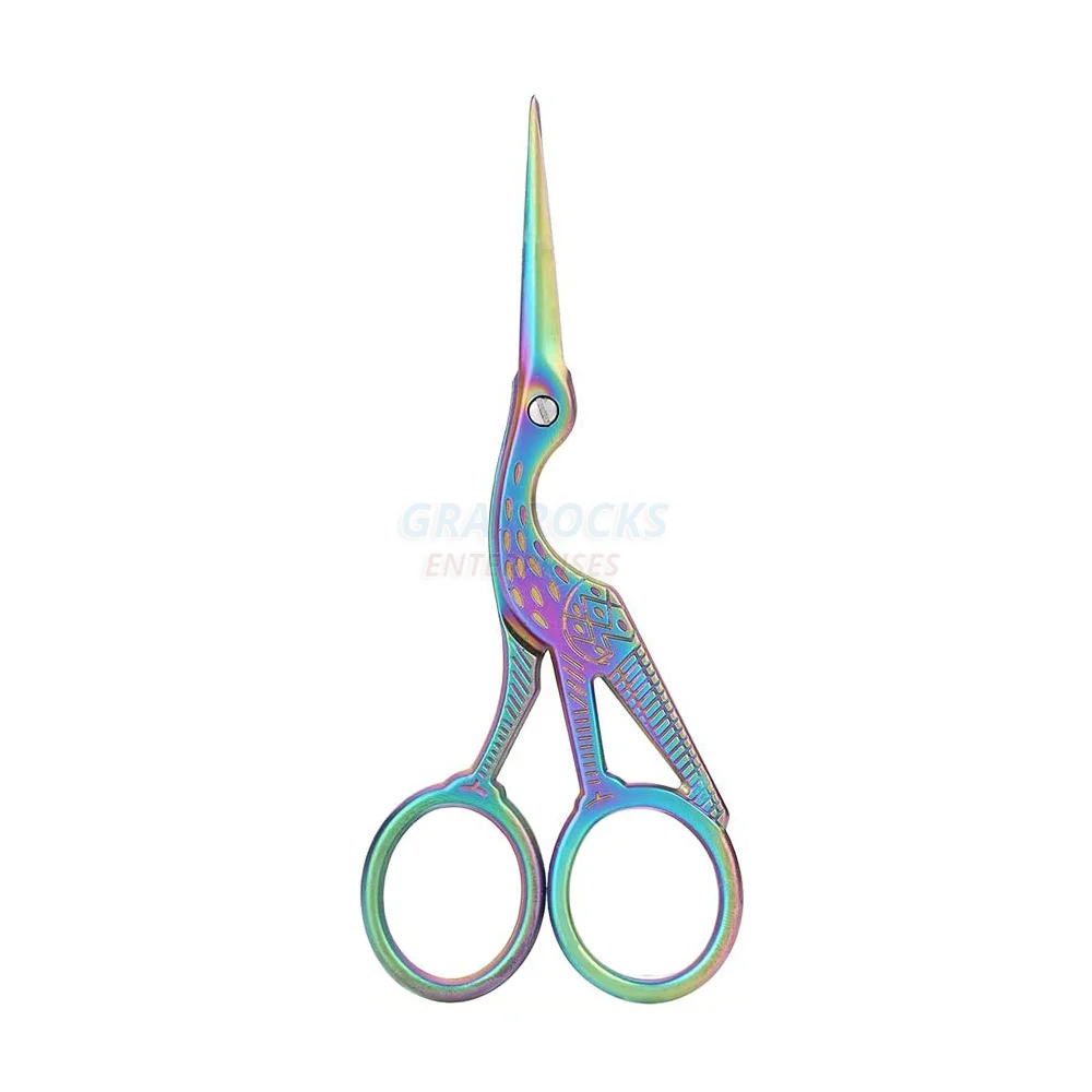 Color Embroidery Fancy Scissor Multi Purpose Scissors Pk Nose Hair ...