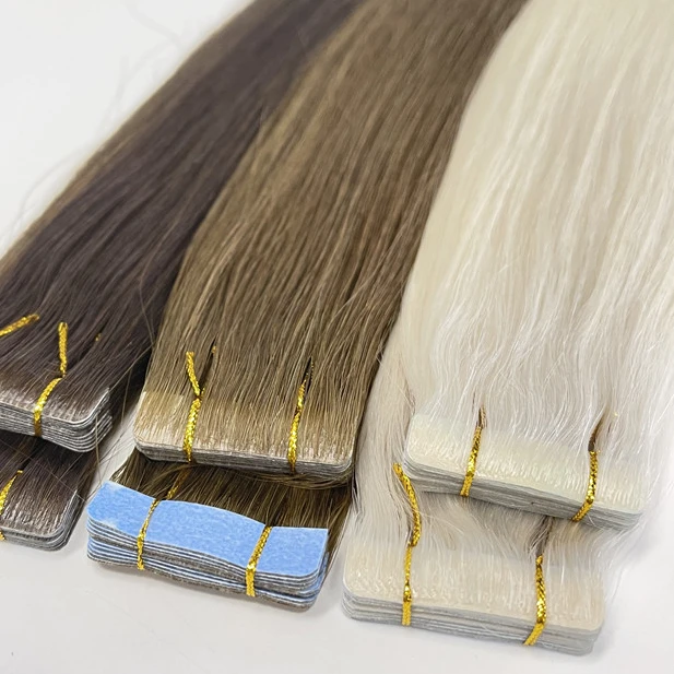 

Invisible Tape In Hair Extension Cuticle Kept Handmade Tape Ins Human Hair Injected Hair Direct Factory Supply Sample Order