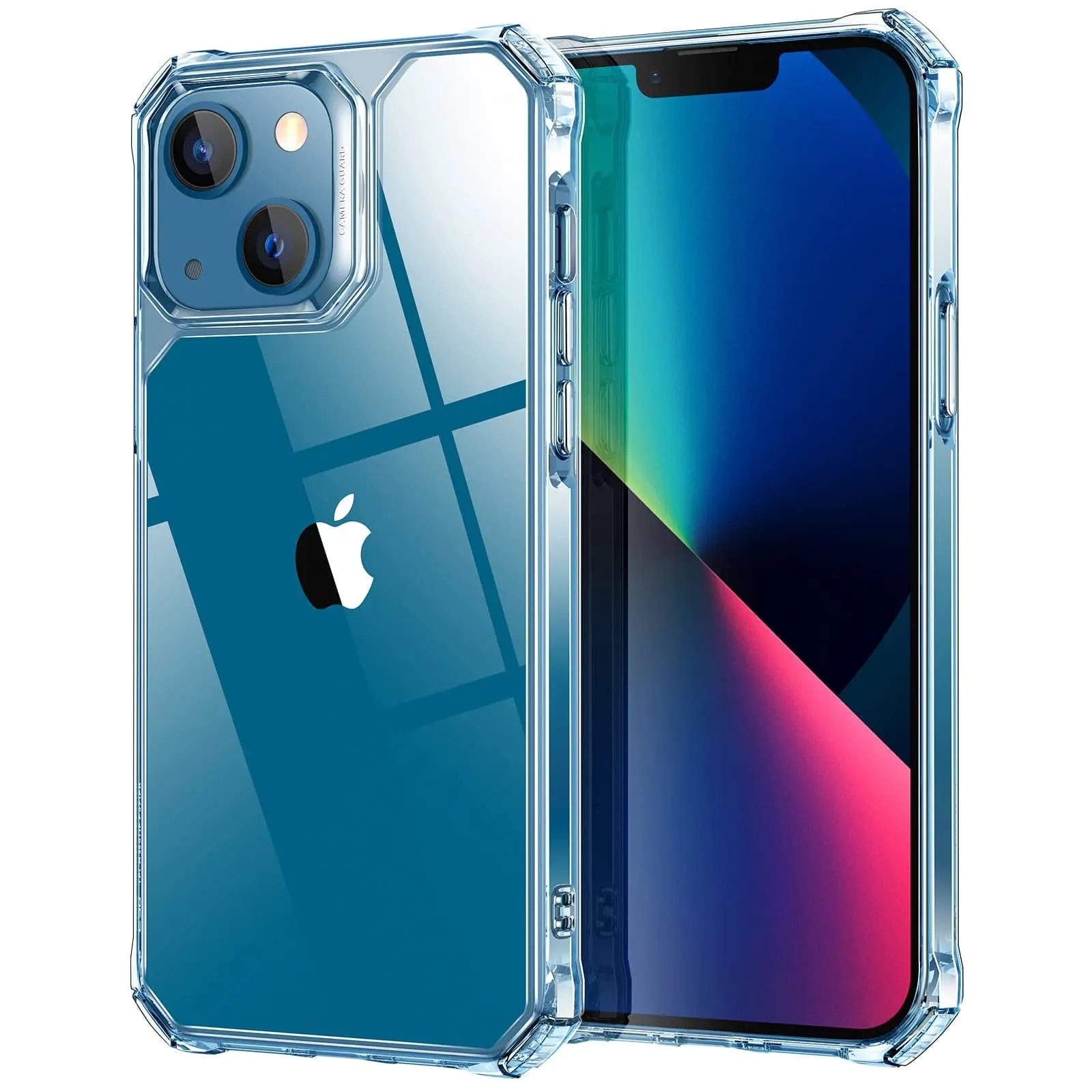 

For Iphone 13 Case Shockproof 1.5mm Thin Transparent Crystal Clear Tpu Bumper Phone Case Back Cover For iPhone 11 12 14 Pro Max, Pink