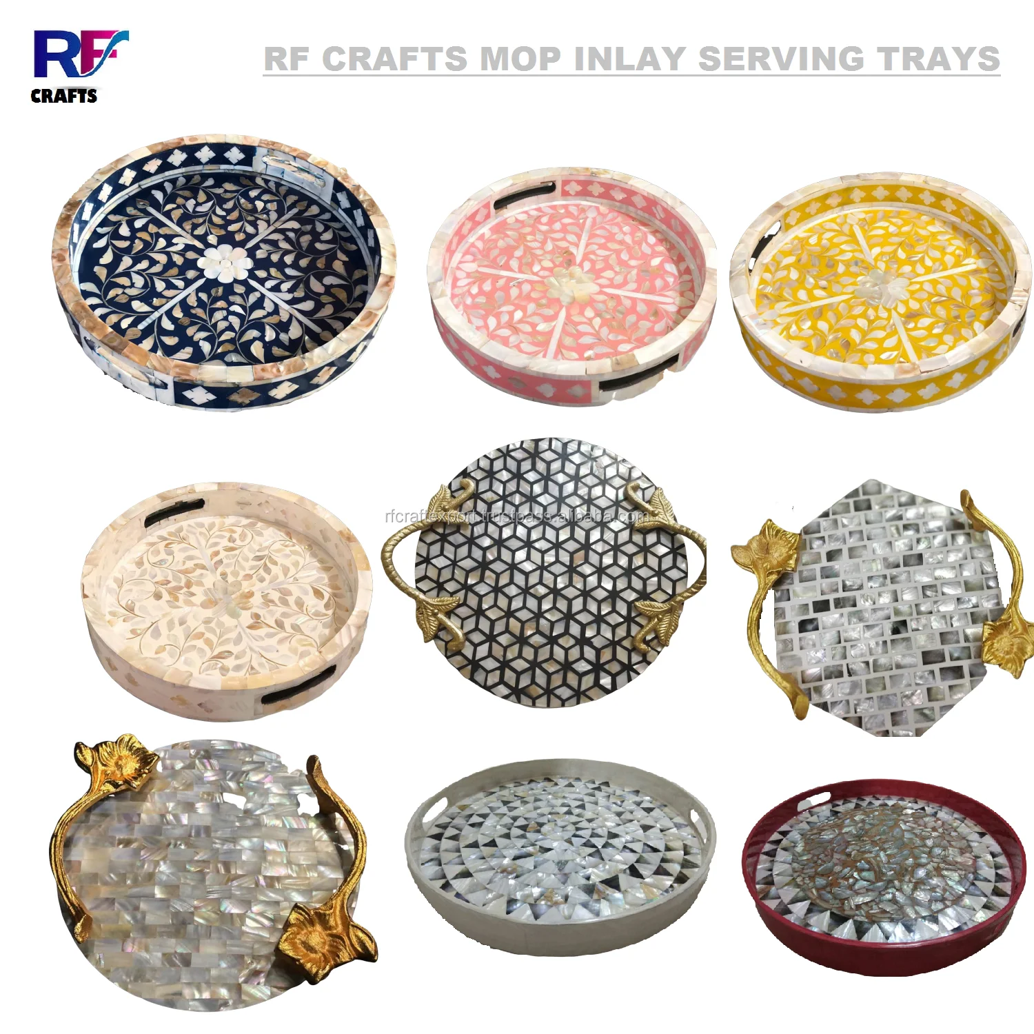 Mother Of Pearl Inlay Arabic Serving Tray Serving Tray Sea Shell Eid